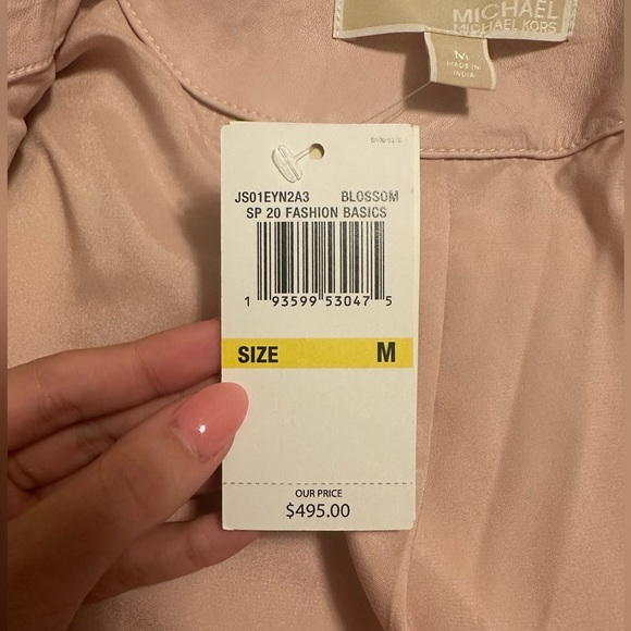 NEW WITH TAGS Michael Kors Pink Leather Jacket - Picture 6 of 9